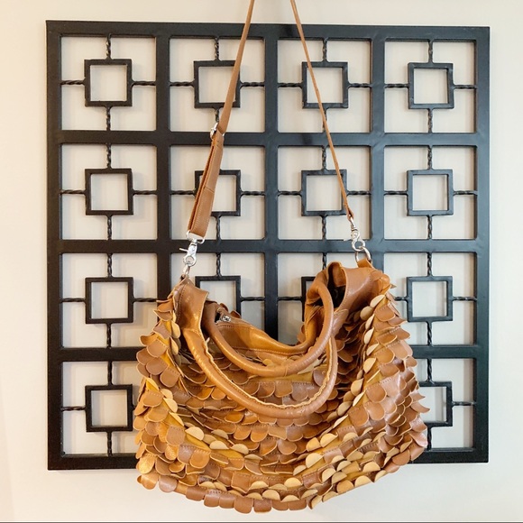 Ameri Leather Handbags - Ameri Leather Crossbody Hobo Handbag